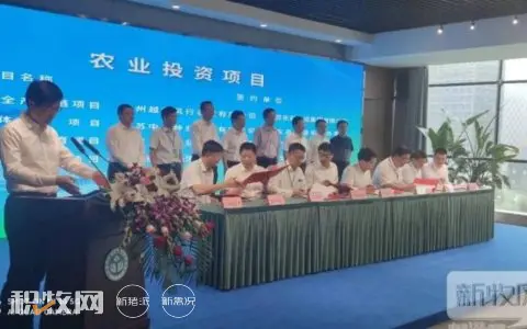 越秀风行农牧与江苏东和集团签约百万头生猪全产业链合作项目