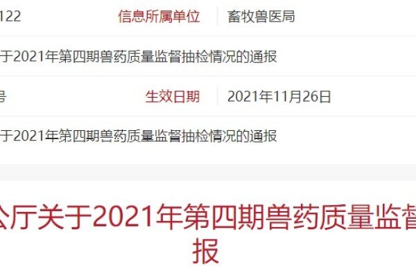 农业农村部|非生物制品类兽药产品抽检不合格率高达50%！这57批产品千万别用