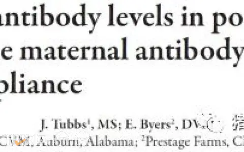利用接种后仔猪抗体水平评估母源抗体干扰和疫苗免疫效果