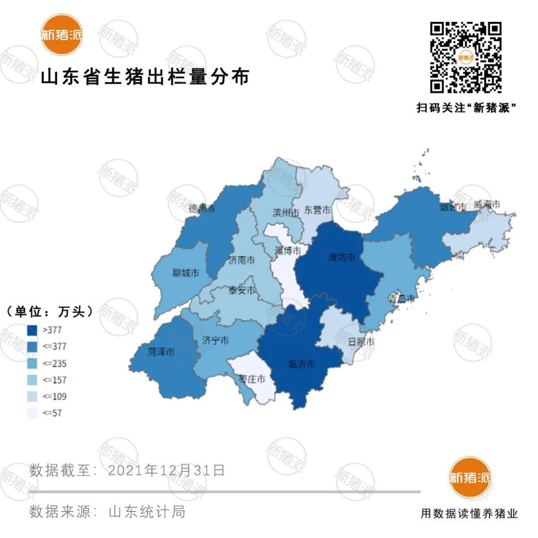 仅为正常年份85%！山东2021年出栏4402万头，外来巨头扎堆，却鲜有强势本土龙头