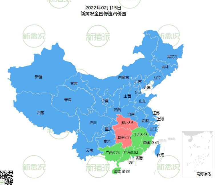 2月15日 今日雞價(jià) 穩(wěn)跌不一【法國(guó)詩(shī)華·特約雞價(jià)指數(shù)】