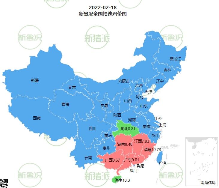 2月18日 广东鸡价回调【法国诗华·特约鸡价指数】