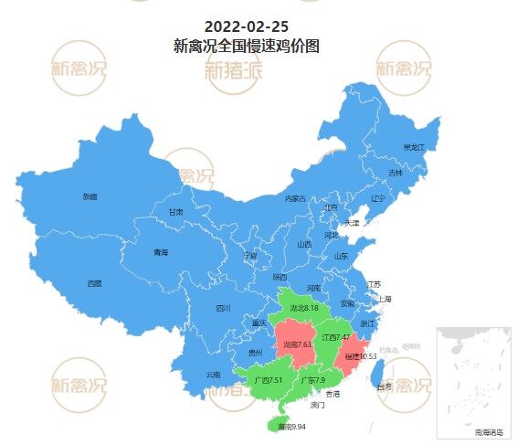 2月25日 广东鸡价稳中有升，多地区中速鸡价格上涨！【法国诗华·特约鸡价指数】