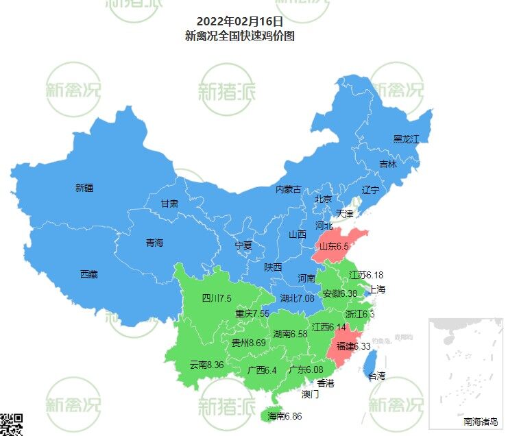 2月16日 广东鸡价稳中有升【法国诗华·特约鸡价指数】