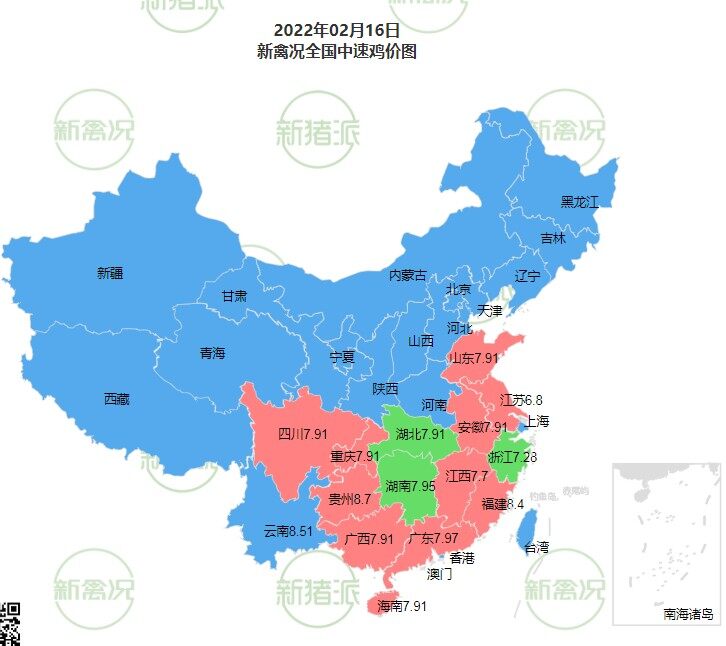 2月16日 广东鸡价稳中有升【法国诗华·特约鸡价指数】