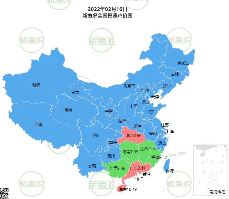 2月16日 广东鸡价稳中有升【法国诗华·特约鸡价指数】