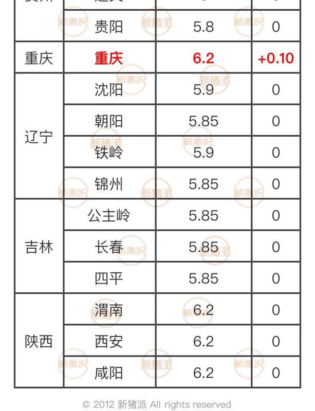 猪价”涨“声一片，仅一地下跌！最高6.55元/斤，未来还会涨吗？|新猪派猪价