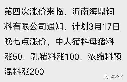 一头猪亏900元！豆粕飙涨至5200元，海大、双胞胎、大北农等饲料涨价，养猪要亏到何时？