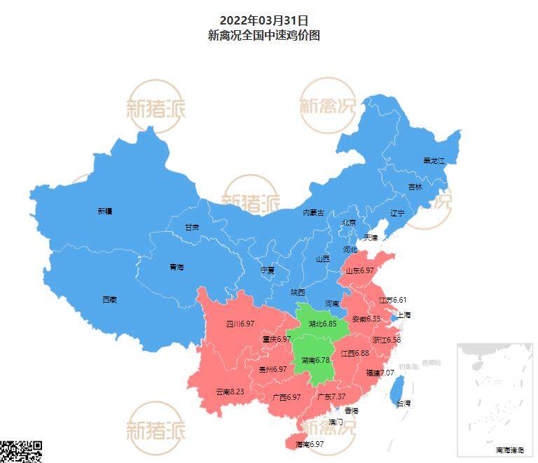 3月31日 多地区鸡价上涨！【鸡价指数】