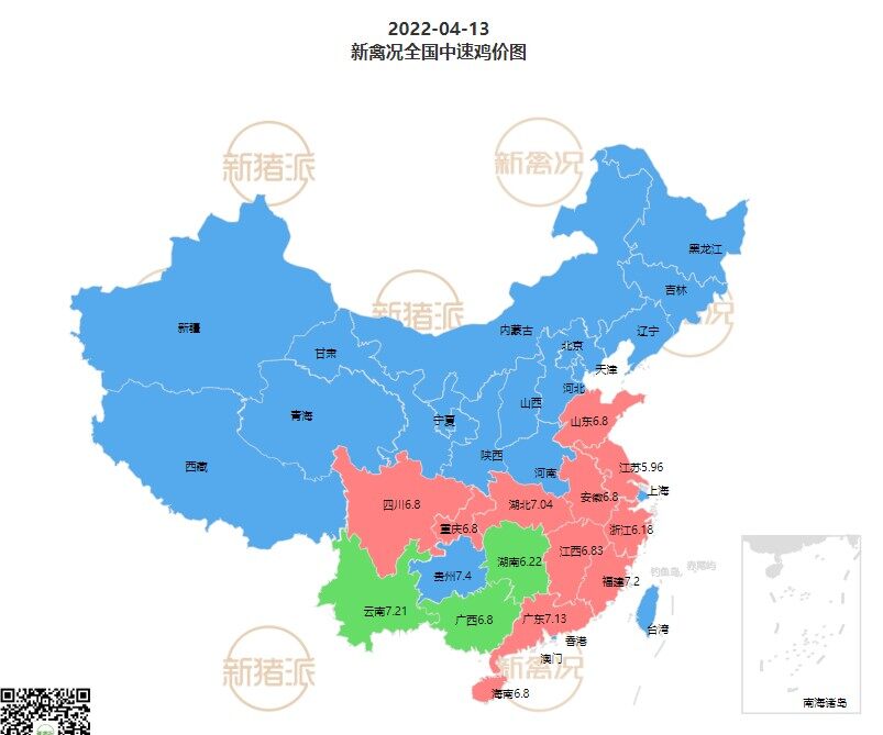 4月13日 鸡价“稳了”，多地鸡价稳定，安徽鸡价弱稳【法国诗华·特约鸡价指数】