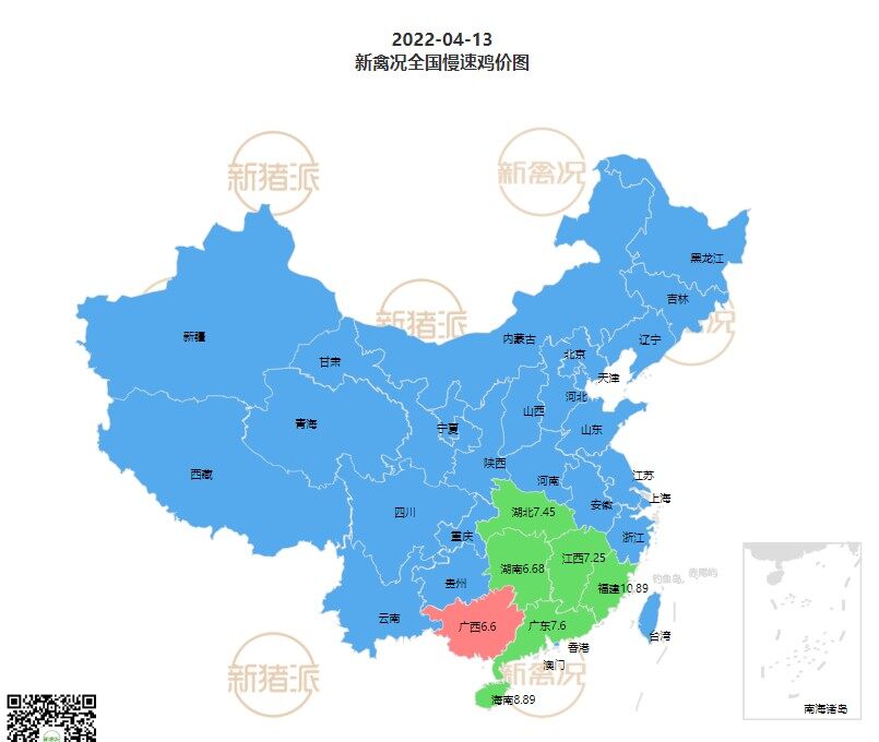 4月13日 鸡价“稳了”，多地鸡价稳定，安徽鸡价弱稳【法国诗华·特约鸡价指数】