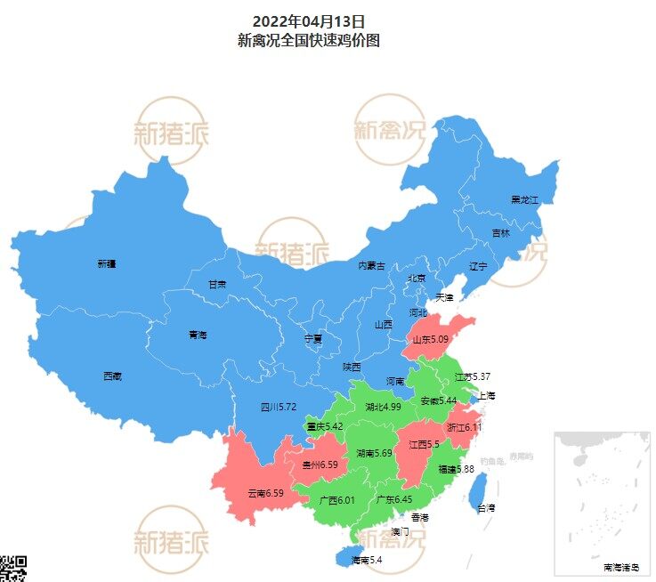 4月14日多地鸡价以稳为主【鸡价指数】