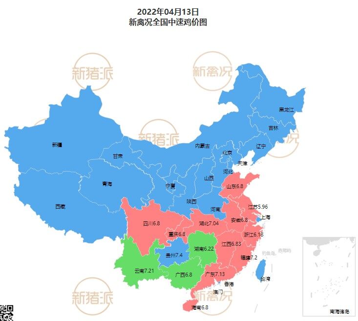 4月14日多地鸡价以稳为主【鸡价指数】