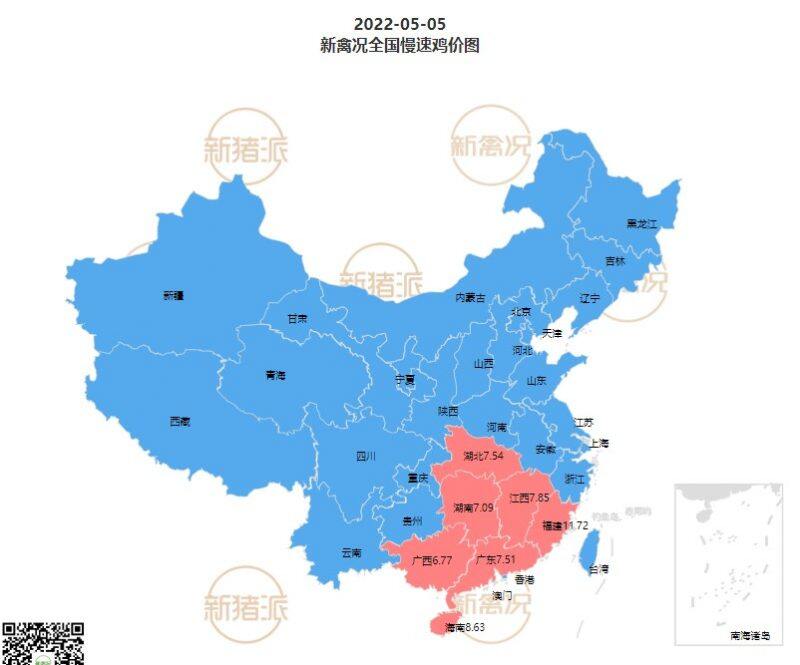 5月5日 多地鸡价继续上涨！川渝地区鸡价触底回升【鸡价指数】