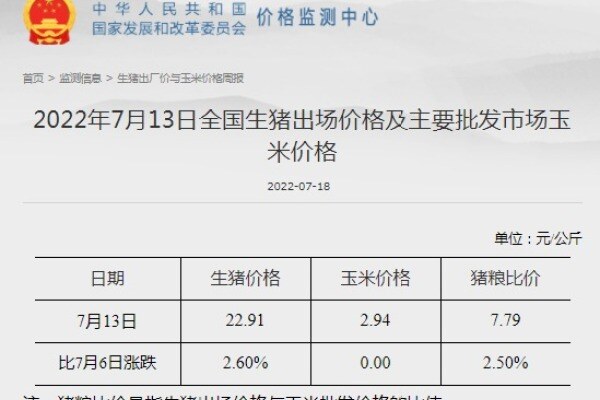 农业农村部：下半年生猪出栏不会少于去年，建议适时出栏、落袋为安