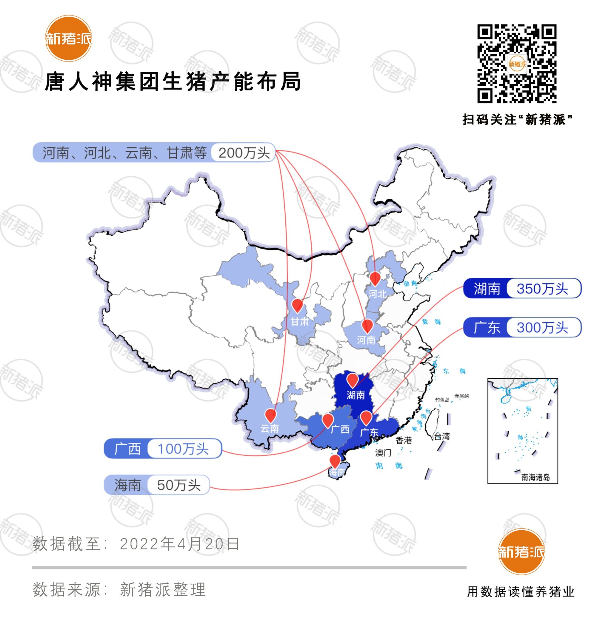 唐人神：今年目标出栏生猪350万头，龙华农牧预计占比1/3