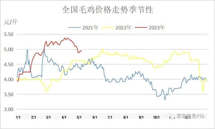 2023年5月10日行情；鸡苗步步走低，毛鸡预计今晚山东下落1毛，毛猪震荡调整。