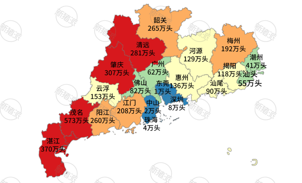 【研究报告】广东省养殖概况与主要产区分布