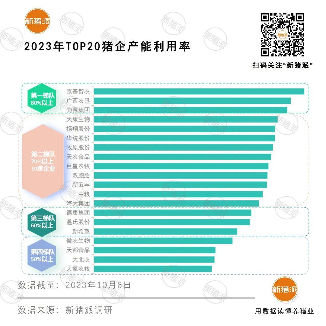 猪舍产能利用率低：河南仅43%！TOP20猪企平均68%！巨头一边亏损，一边负债贷款养猪…