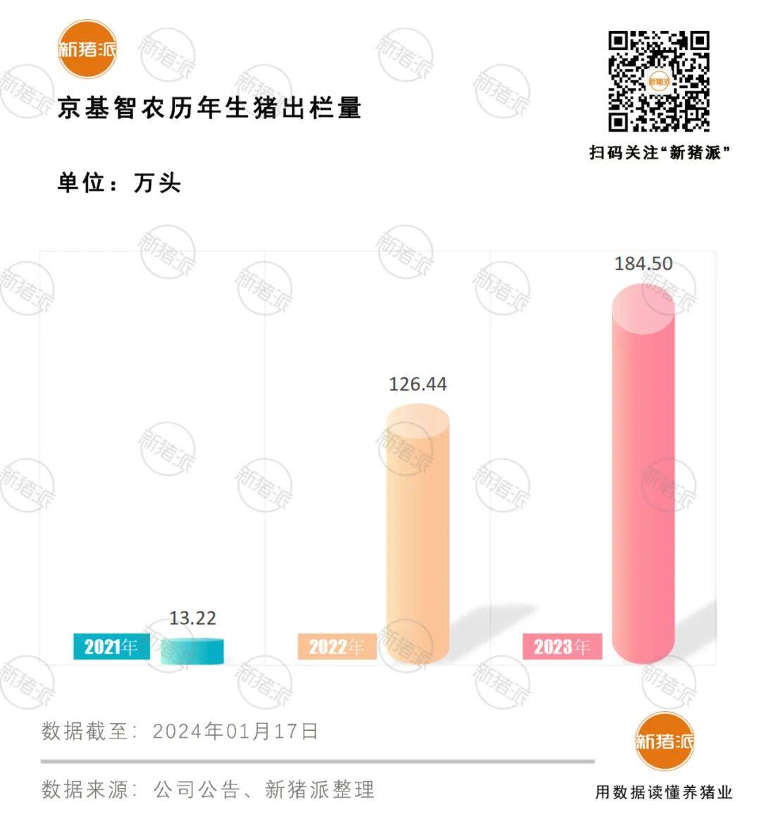 生產成本降至7.35元/斤！2023京基智農出欄185萬頭，同比增長46%，股權激勵業績考核達標