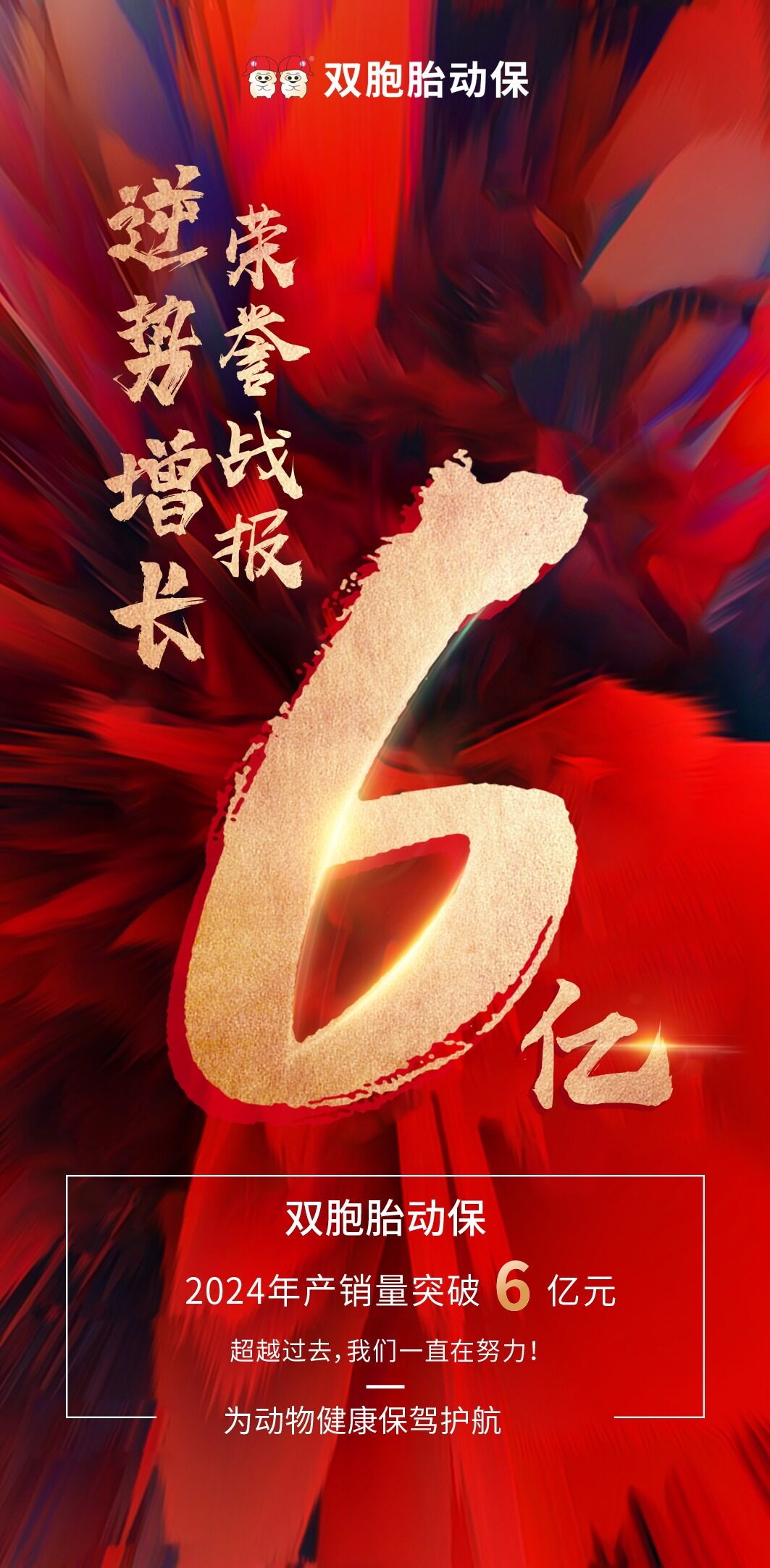 逆势增长，双胞胎动保2024年产销量突破6亿元！