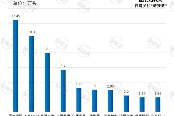 2024年蓝耳双阴种猪数量TOP10猪企