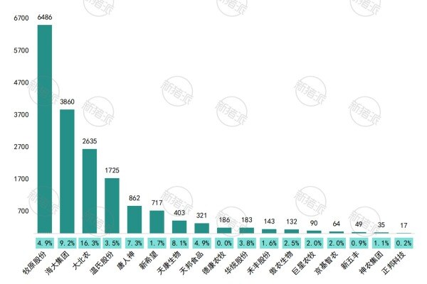 2024年集团养猪企业研发人员及占总员工比例