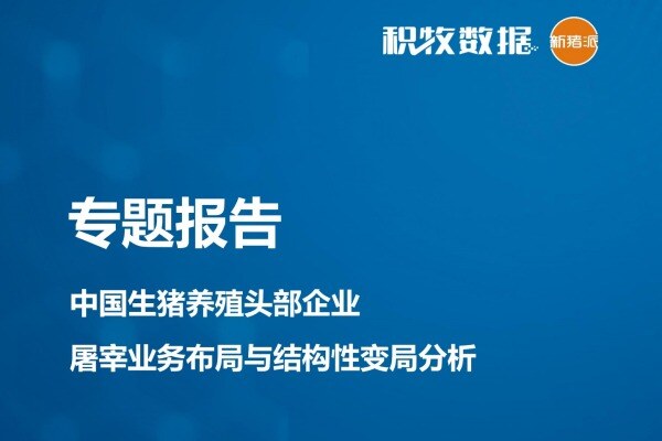 【研究报告】中国生猪养殖头部企业屠宰业务布局与结构性变局分析
