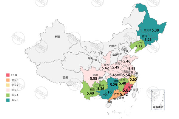 一张图看懂9月12日全国猪价！市场冷清，无上涨动力，今日全国平均猪价为5.45元/斤