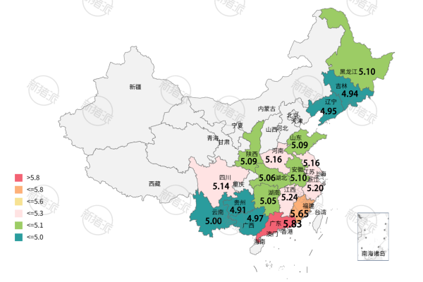 一张图看懂10月10日全国猪价！均价5.15元/斤，多数省份低位运行在5元/斤左右及以下，仅广东福建价格领跑